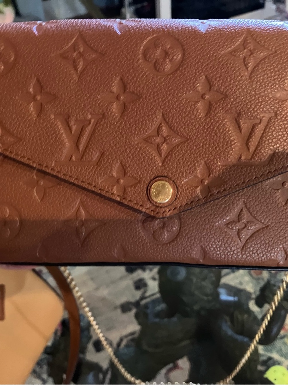 LOUIS VUITTON EMPRIENTE POCHETTE FELICIE BROWN - Picture 3 of 11